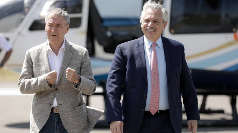 Alberto Fernndez fue recibido por Juan Schiatetti Foto Presidencia