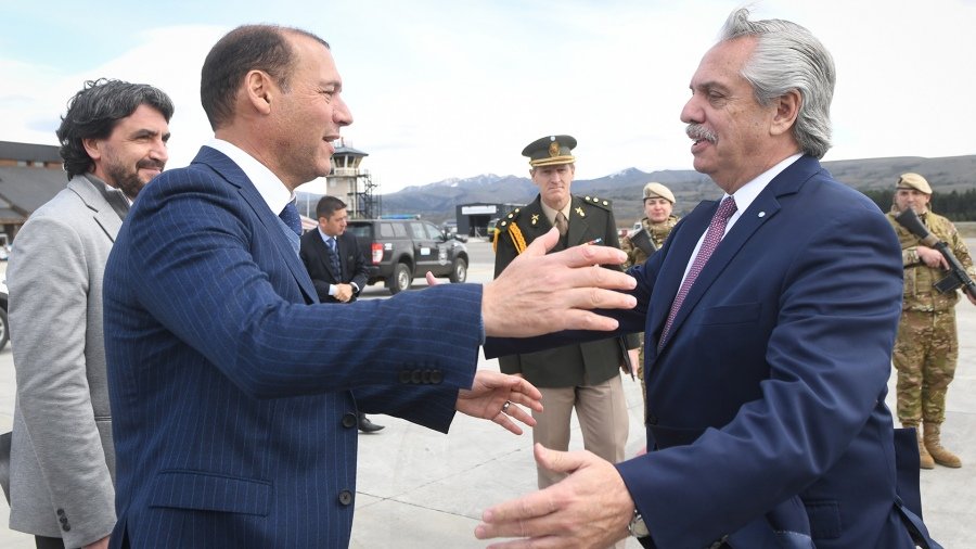 Llegada del presidente Alberto Fernndez a Neuqun Foto Presidencia