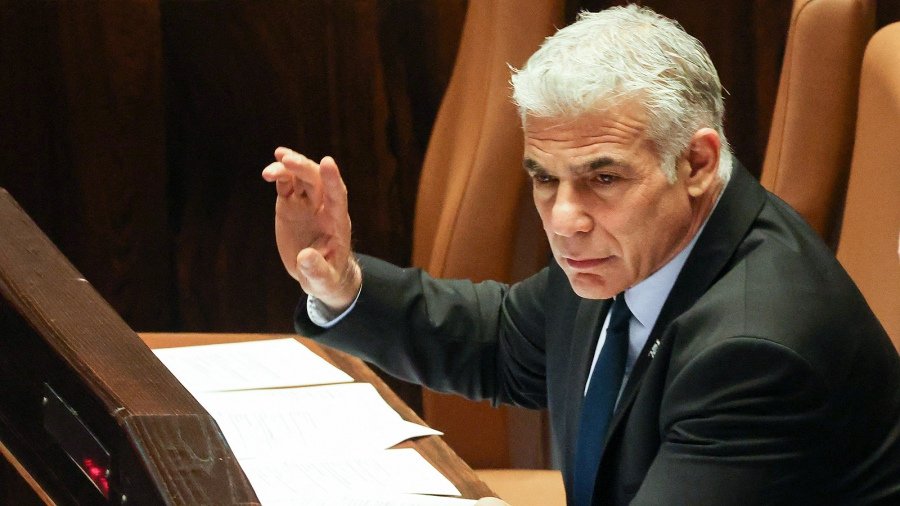 Lapid realiz este anuncio a das de las parlamentarias israeles Foto AFP