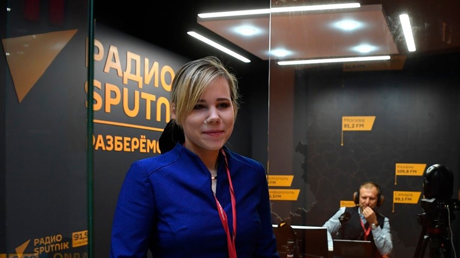 Daria Duguina era una periodista y segua los pasos de su padre como pensadora Foto AFP