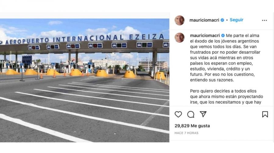 posteo mauricio macri