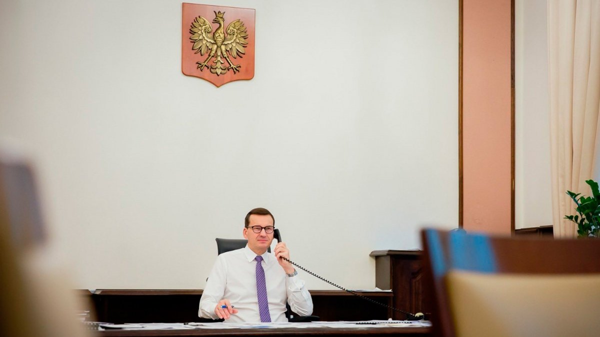El primer ministro polaco criticaba duramente la posicin alemana de no entregar los tanques a Ucrania Foto Tw MorawieckiM