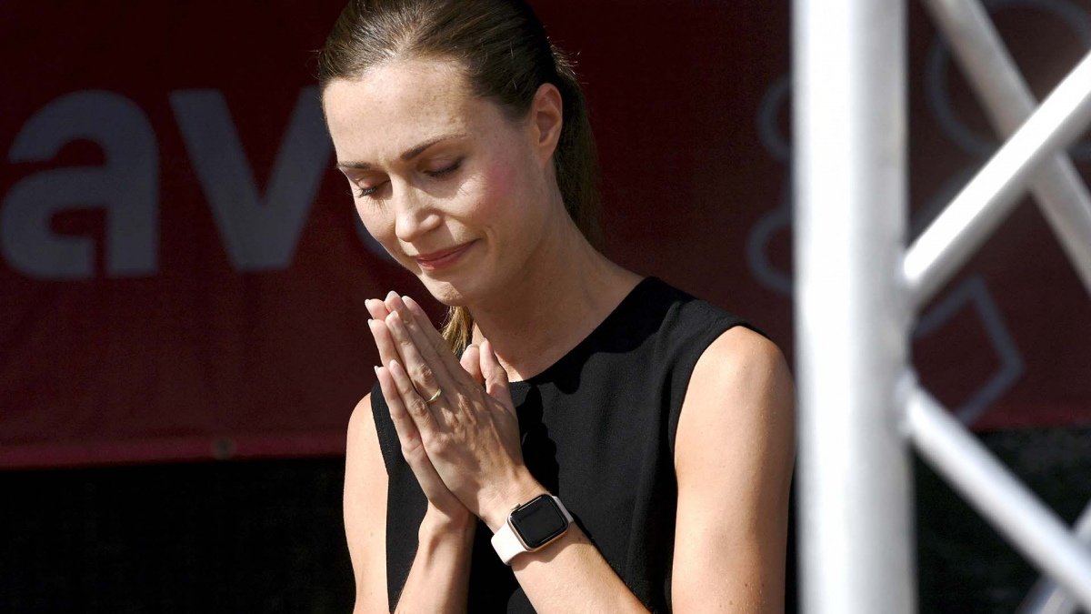 La actual primera ministra finlandesa Sanna Marin sigue obsesionada con entrar en la OTAN Foto AFP