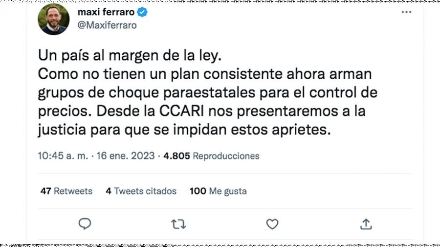 tweets de integrantes de la Coalición Cívica