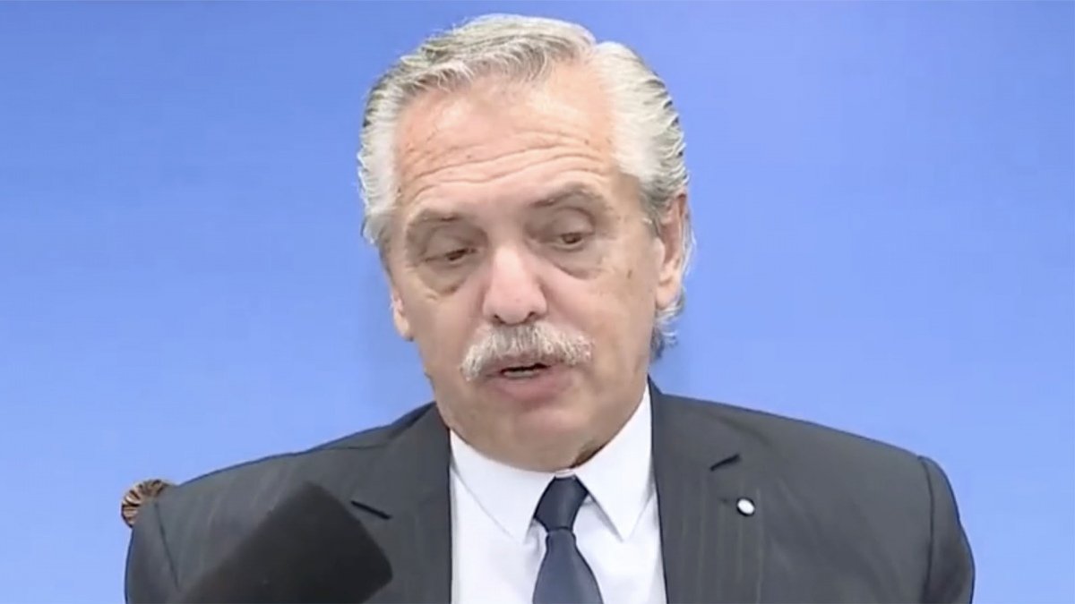 El Presidente durante la entrevista Foto Captura de TV