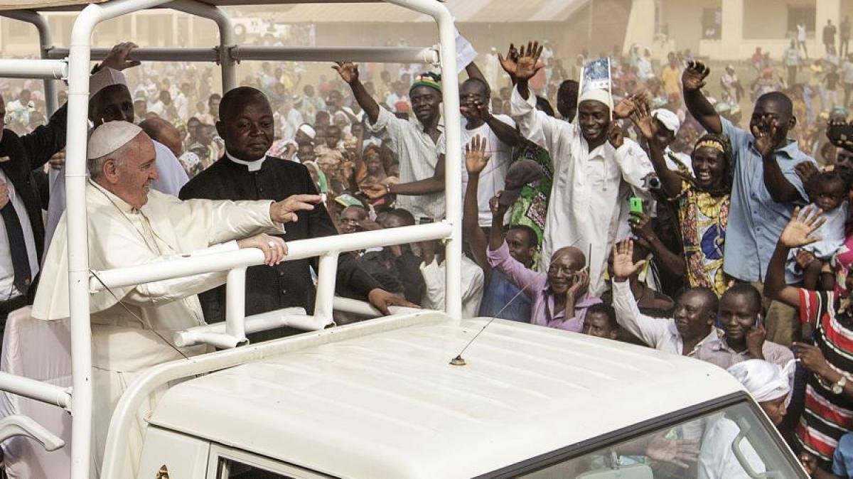 En 2015 Francisco hizo la primera de sus tres giras a frica En la foto en Bangui Repblica Centroafriicana Foto Archivo AFP