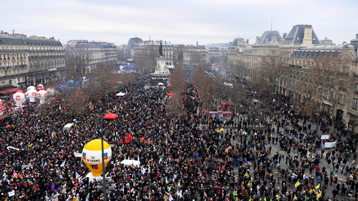 Protestas en Francia contra la reforma jubilatoria Foto AFP