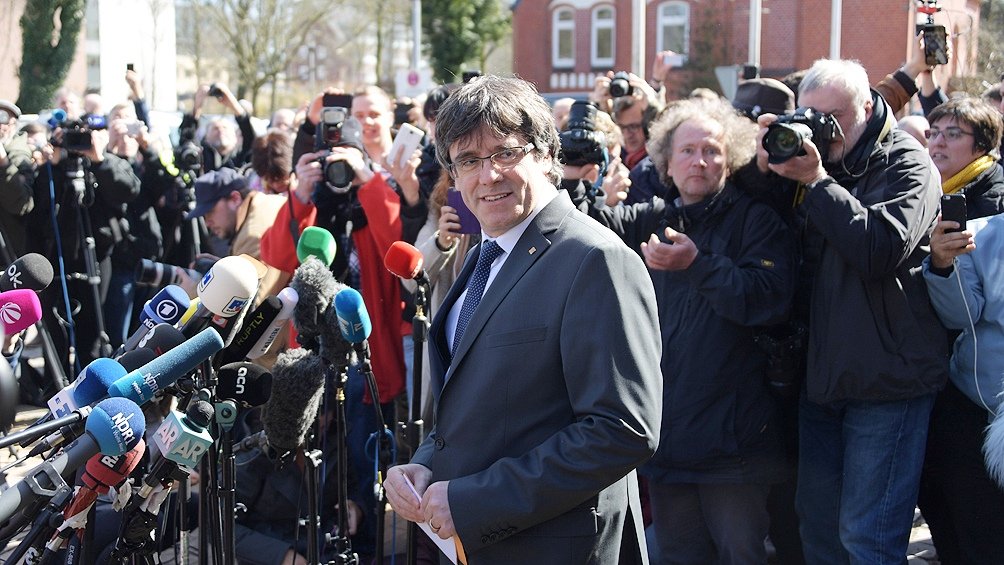 Carles Puigdemont gobernaba Catalua cuando la Generalitat declar unilateralmente la independencia en 2017 Foto archivo