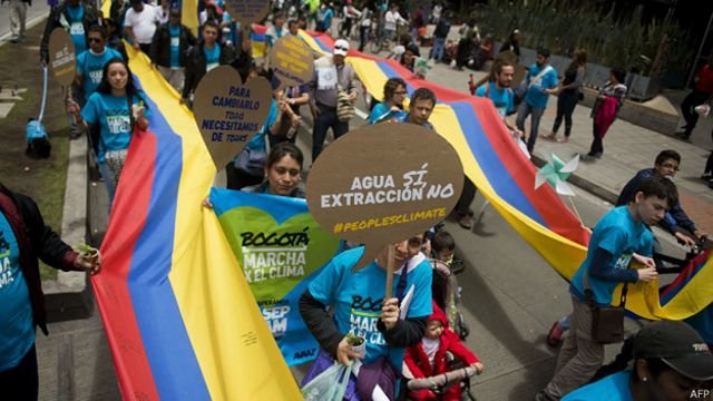 Marcha en Bogotá