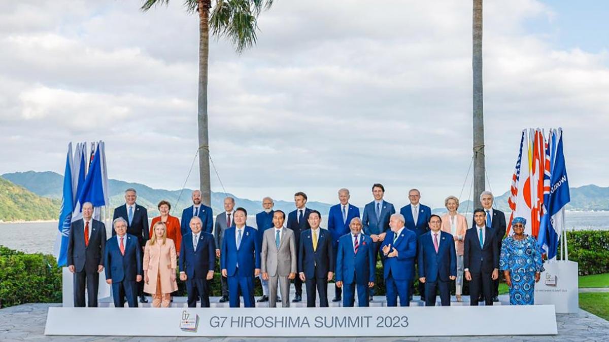 Los l65533deres del G7 foto AFP