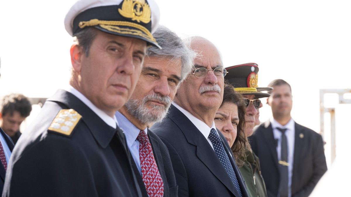 Los ministros celebraron el cumplimiento de objetivos de la campaa antrtica Foto Leo Vaca 