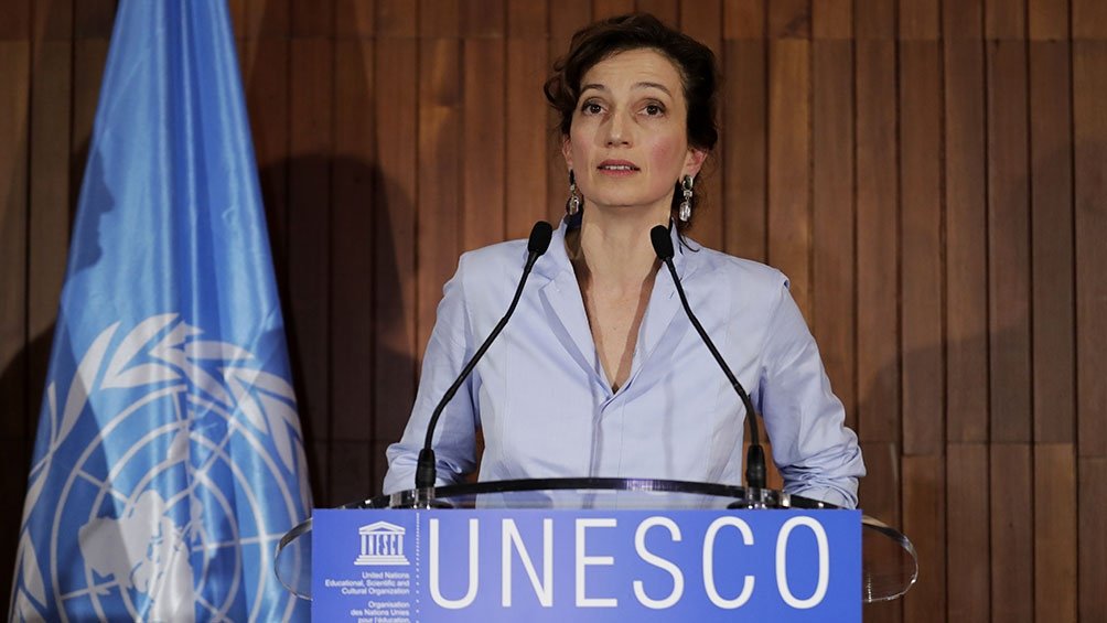 Estados Unidos solicit oficialmente reingresar en la Unesco que abandon durante el mandato de Donald Trump anunci Audrey Azoulay Foto AFP