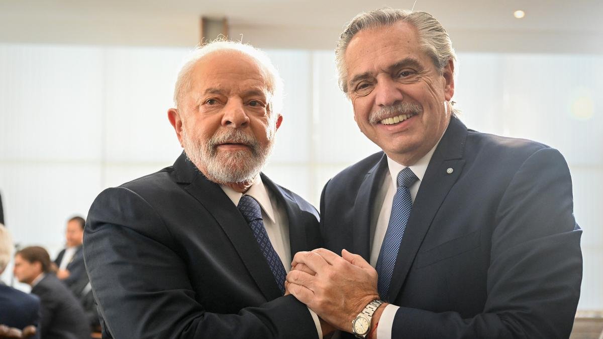 Alberto Fernndez y Lula en un encuentro anterior 