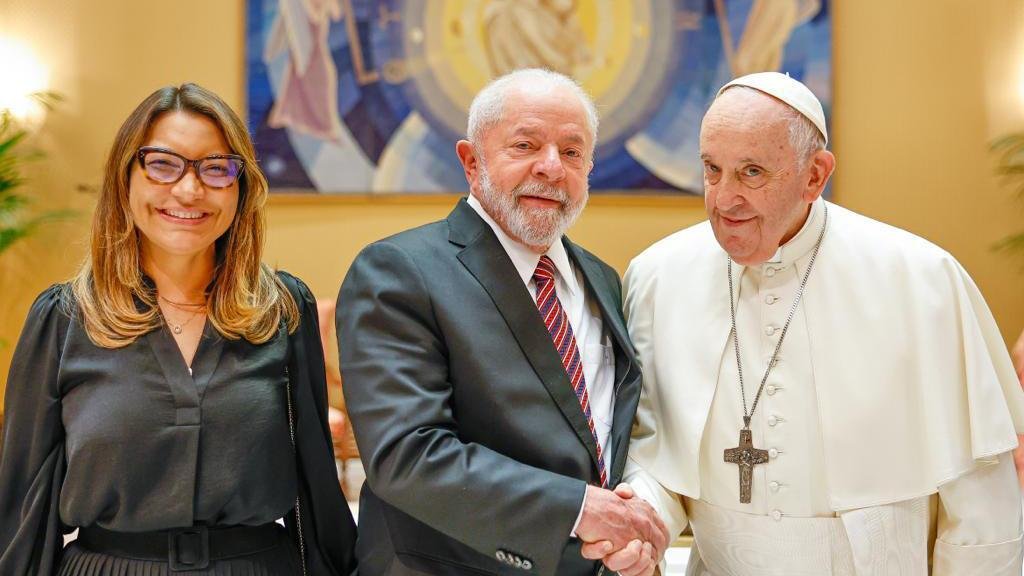 Francisco y Lula se reunen en el Vaticano Foto Ricardo Stuckert