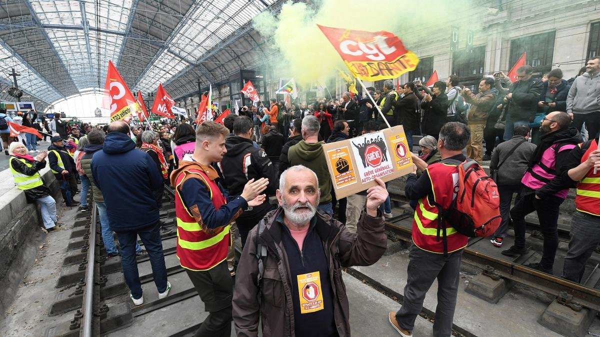 Protestas en francia contra la reforma jubilatoria Foto AFP