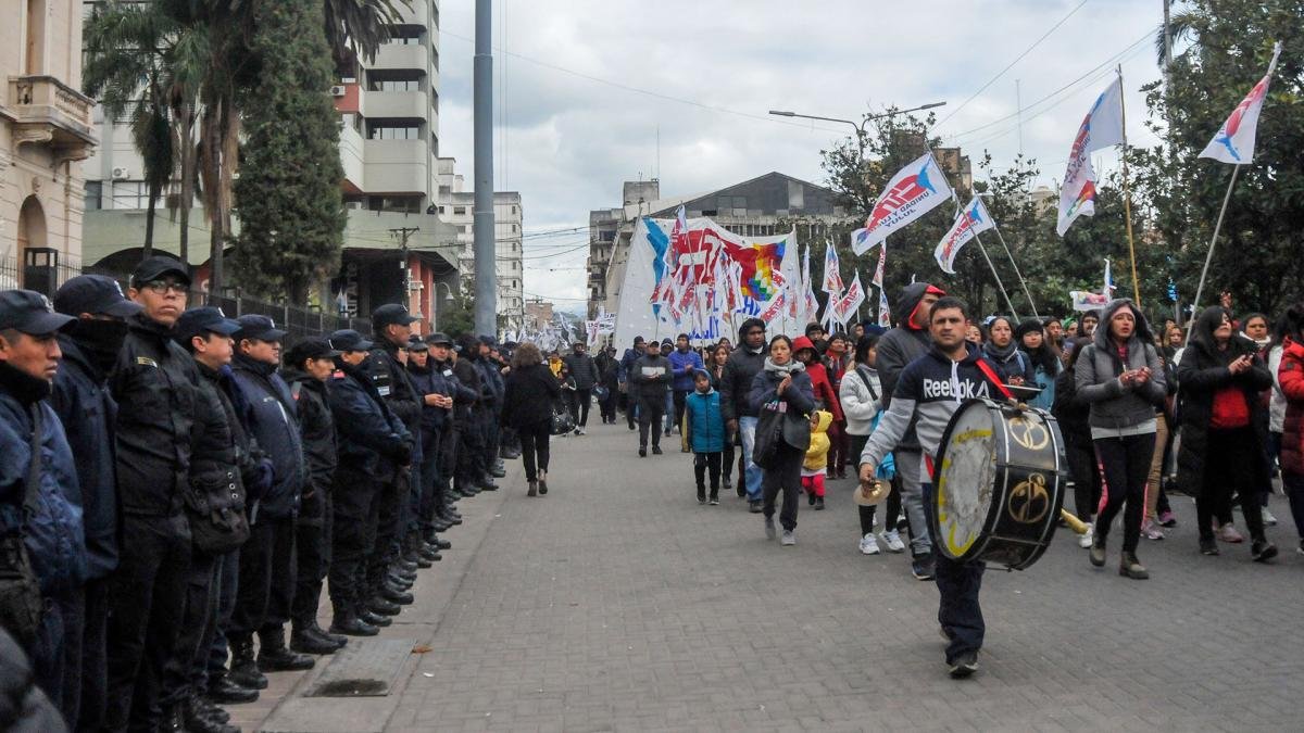 El gobernador de Jujuy haba prohibido las manifestaciones en la provincia Foto Archivo