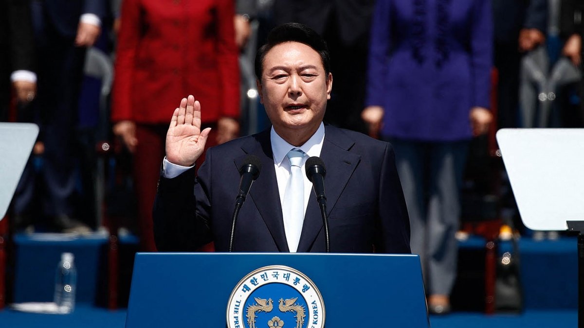 Yoon Sukyeol presidente de la Repblica de Corea del Sur Foto AFP