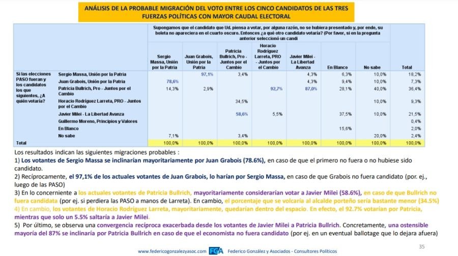 Encuesta Federico González & Asociados