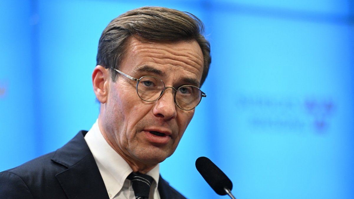 Primer ministro de Suecia Ulf Kristersson Foto AFP