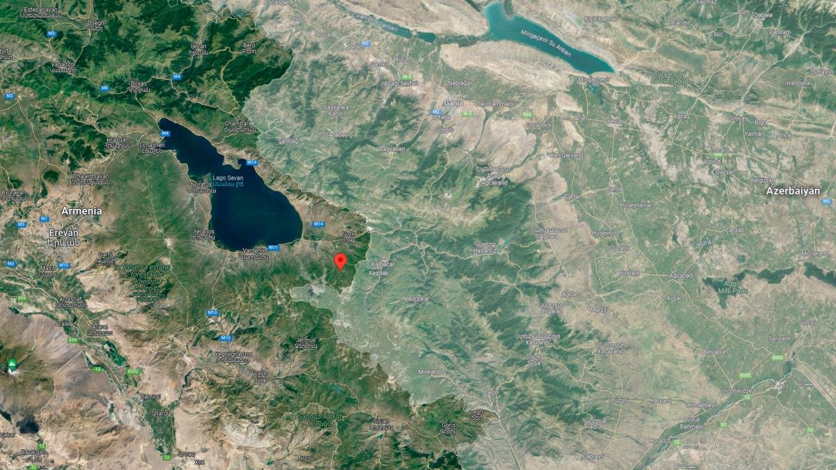Localidad de Verin Shorzha cerca de la frontera donde Armenia denunci el ataque Foto Captura google maps
