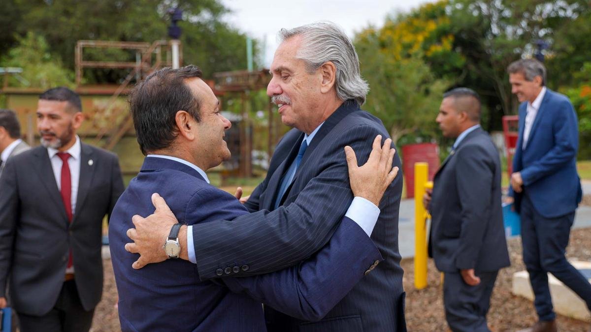 El gobernador misionero Oscar Herrera Ahuad y el presidente Alberto Fernndez volvern a encontrarse este mircoles en Misiones Foto Presidencia de la Nacin