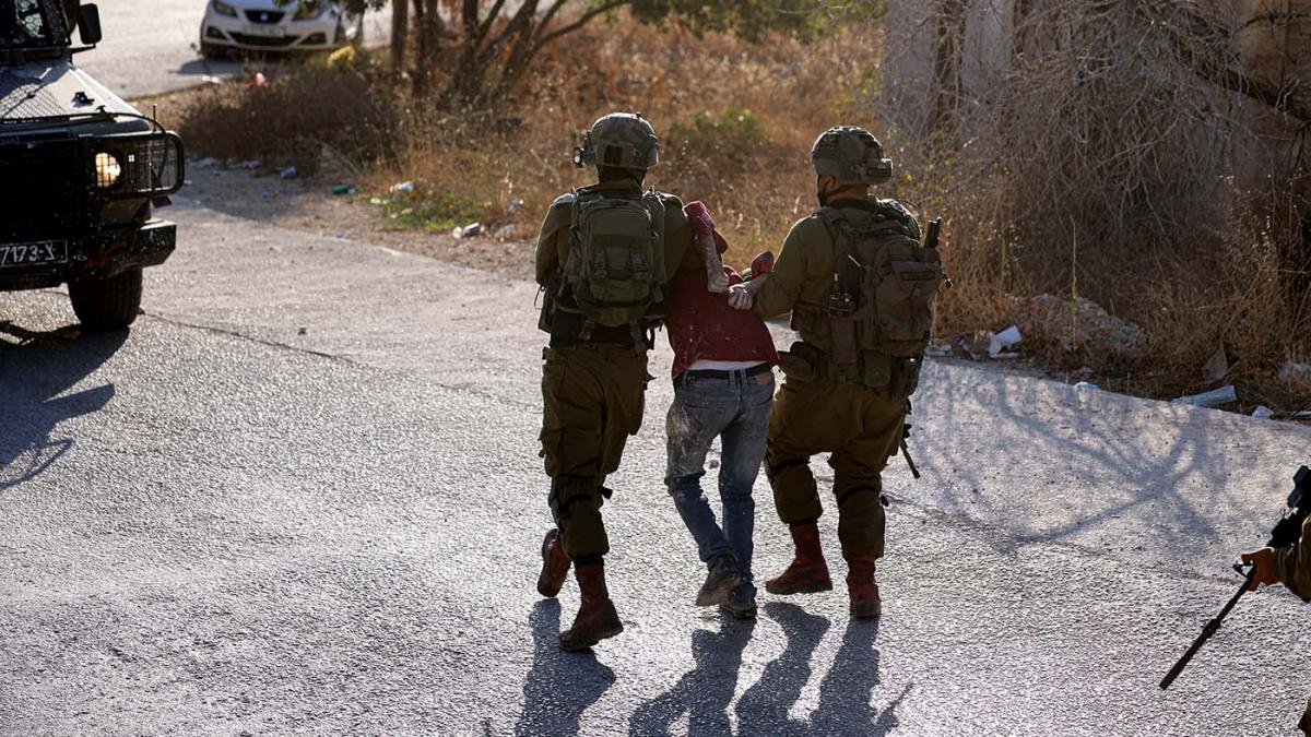 Dos palestinos fueron arrestados tras el ataque Foto AFP