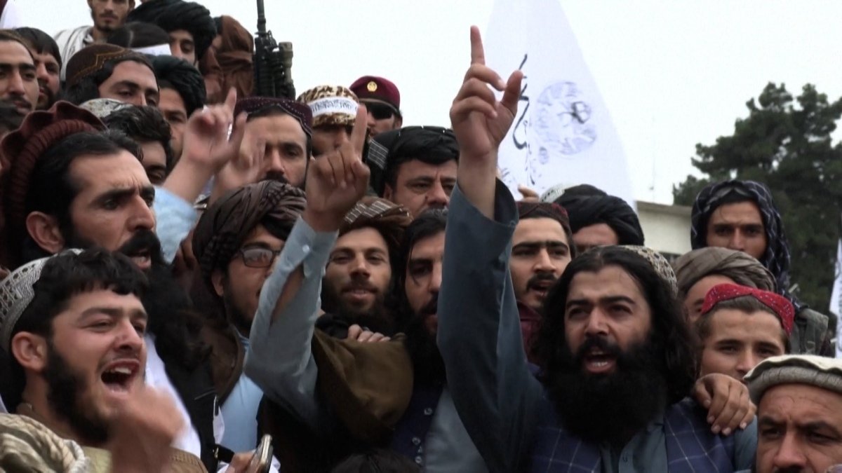 El movimiento islamista radical de los talibanes tom Kabul el 15 de agosto de 2021 Foto AFP