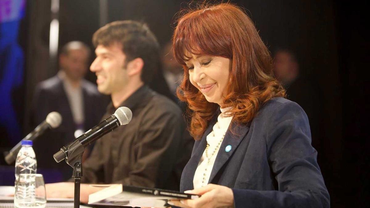 Entre los videos que Cristina Fernndez subi a TikTok estn sus intervenciones del sbado ltimo en la UMET Foto Arhivo