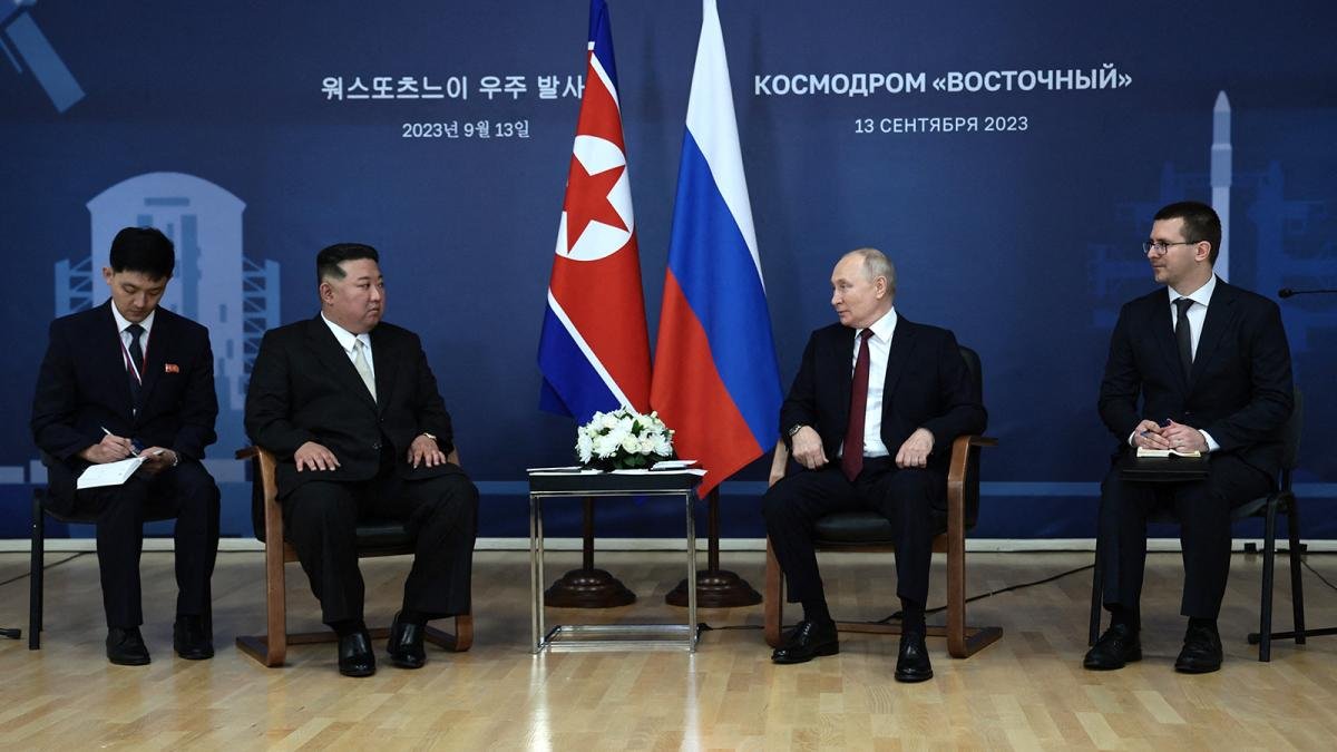 Putin plante la posibilidad de que Rusia ayude a Corea del Norte a construir satlites Foto AFP
