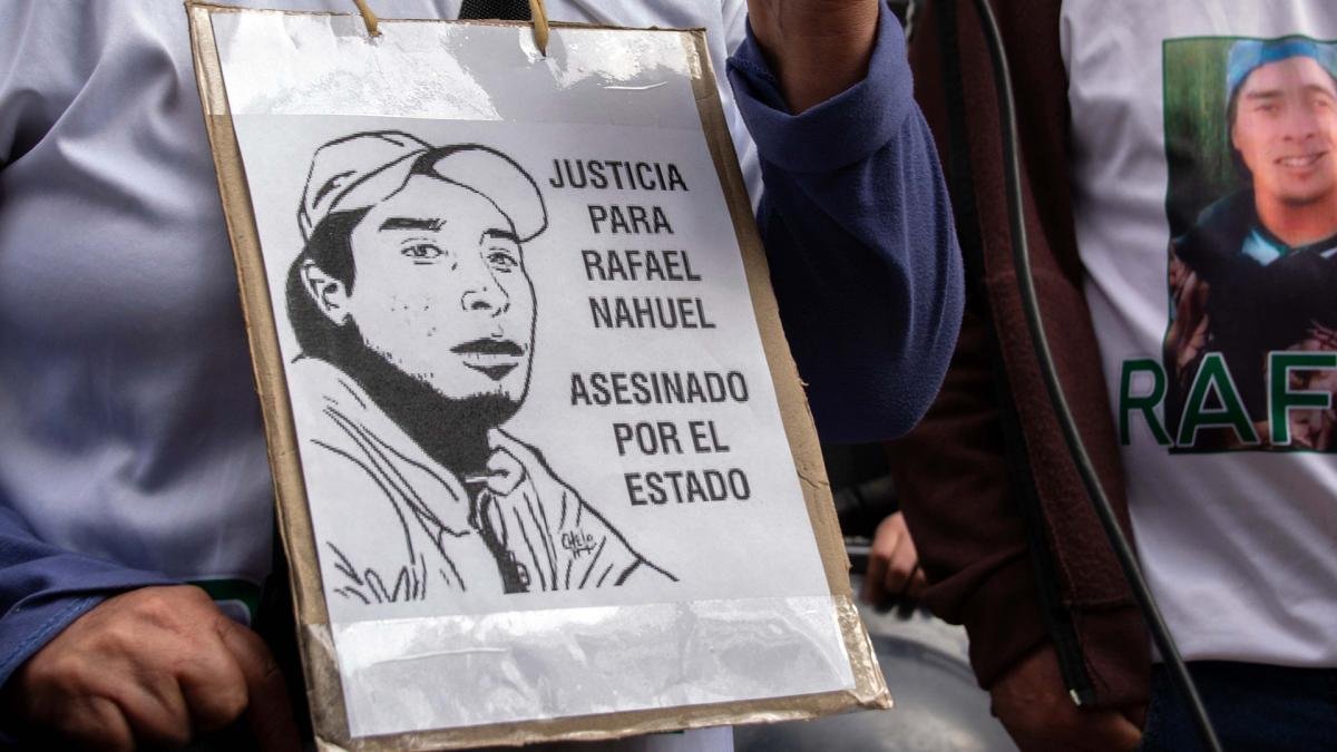 Rafael Nahuel muri tras recibir un disparo por la espalda de un arma del Grupo Albatros el 25 de noviembre de 2017 Foto David Snchez