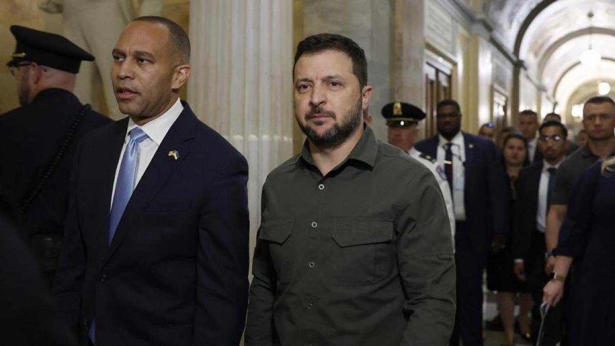 Zelenski visit el Congreso estadounidense Foto AFP