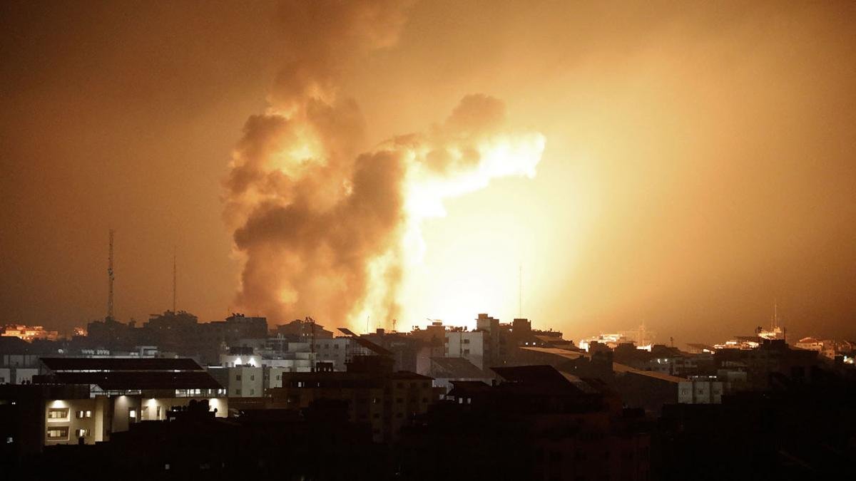 Bombardeos sobre Gaza Foto AFP