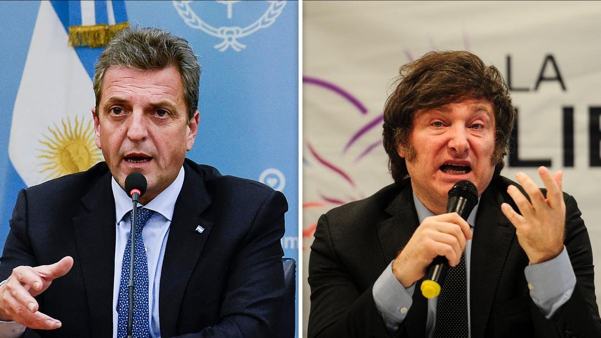 Massa y Milei las dos ocpiones en las urnas este domingo para definir al futuro presidente de la Argentina