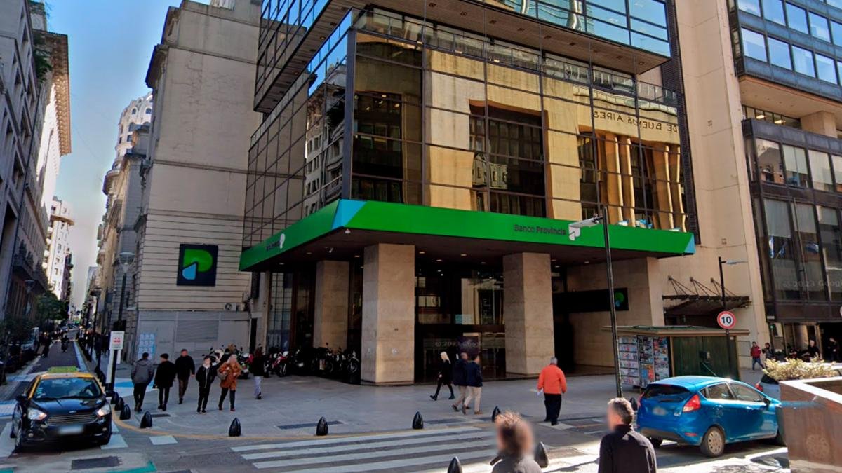 La sede principal del Banco Provincia en el microcentro porteo