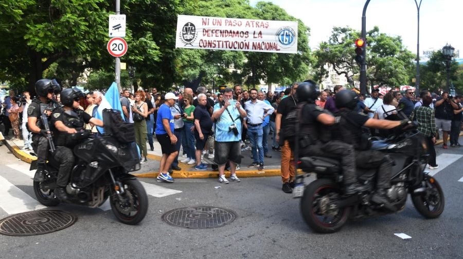 Marcha de la CGT en tribunales