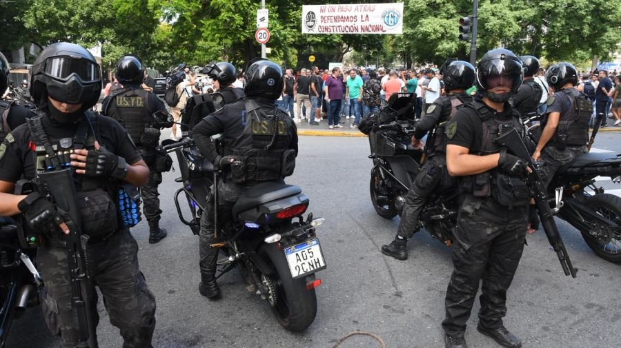 Marcha de la CGT en tribunales