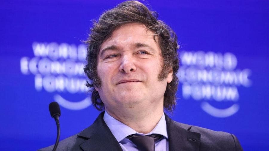 el presidente Javier Milei en el Foro Económico Mundial de Davos