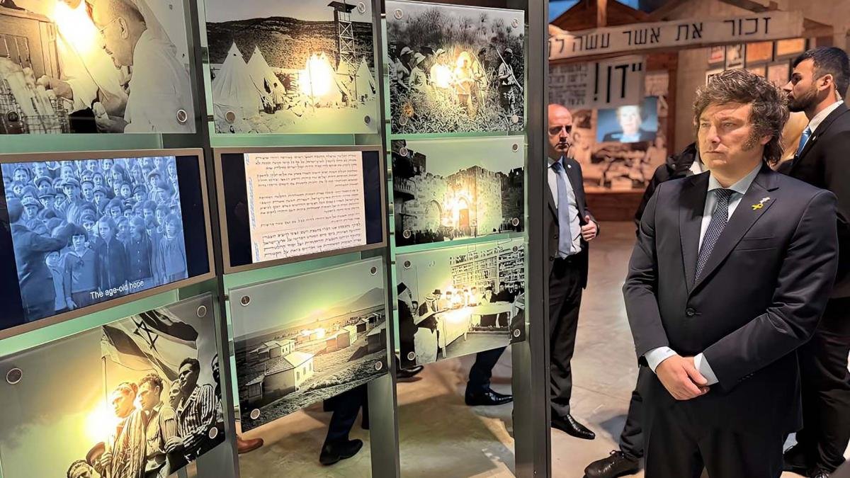 Presidente Javier Milei en el Mudeo del Holocausto Foto Prensa