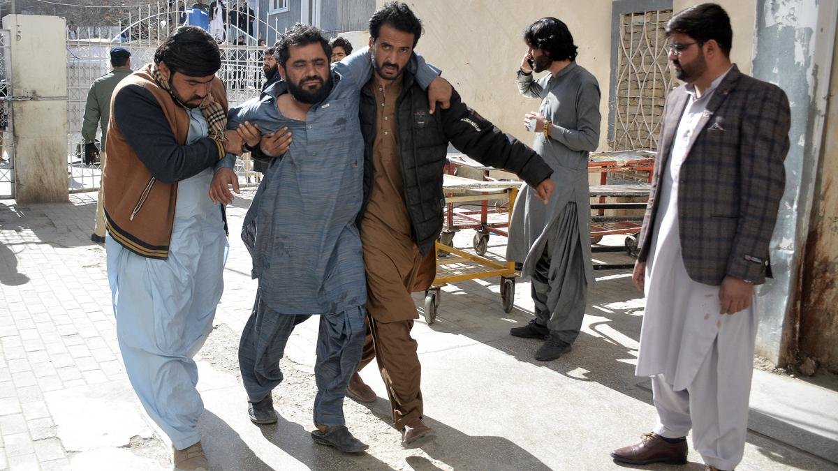 El primer ataque ocurri frente a la oficina de un candidato independiente en el distrito de Pishin Foto AFP