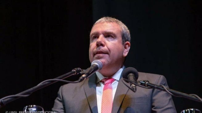 El rector de la Universidad Nacional de San Luis Víctor Moriñigo.