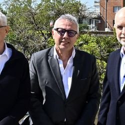Costantini, Zamora y Larreta | Foto:CEDOC