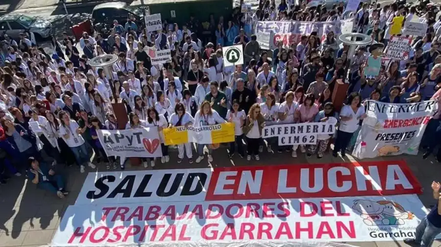 Protesta en el hospital Garrahan20250528