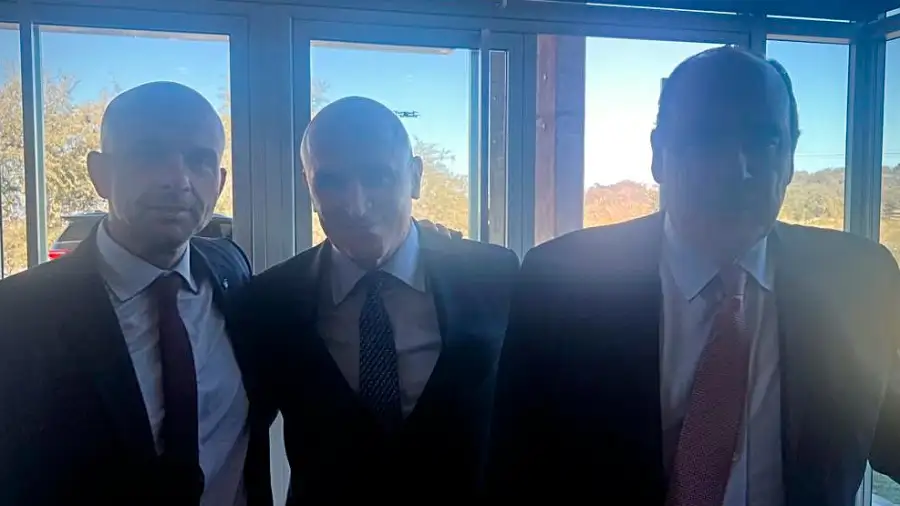 Franco Mogetta y su foto con Espert y Francos