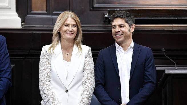 Magario y Kicillof en la Apertura de Sesiones Ordinarias de la Legislatura bonaerense. 