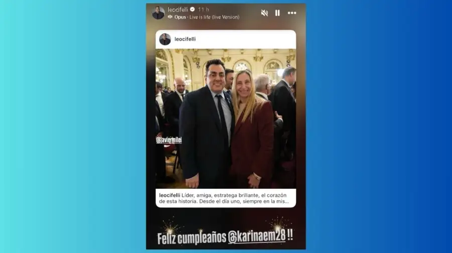 Saludo a Karina Milei por su cumpleaños número 53