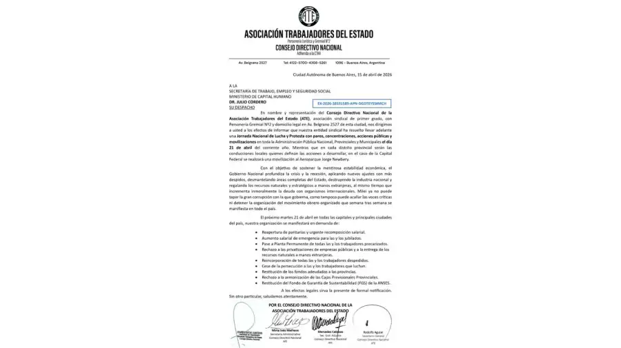 Comunicado ATE 20042026