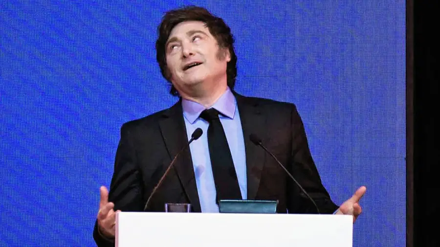 Javier Milei en el cierre de la ExpoEFI