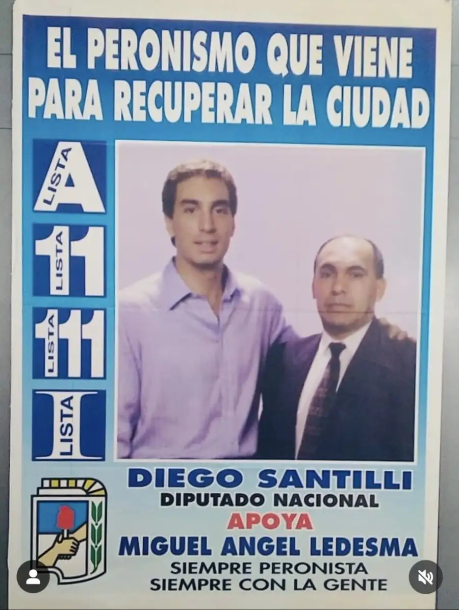 Santilli candidato en el PJ porteño en los años 90