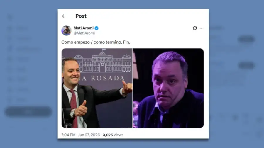 Memes renuncia Adorni 27062026