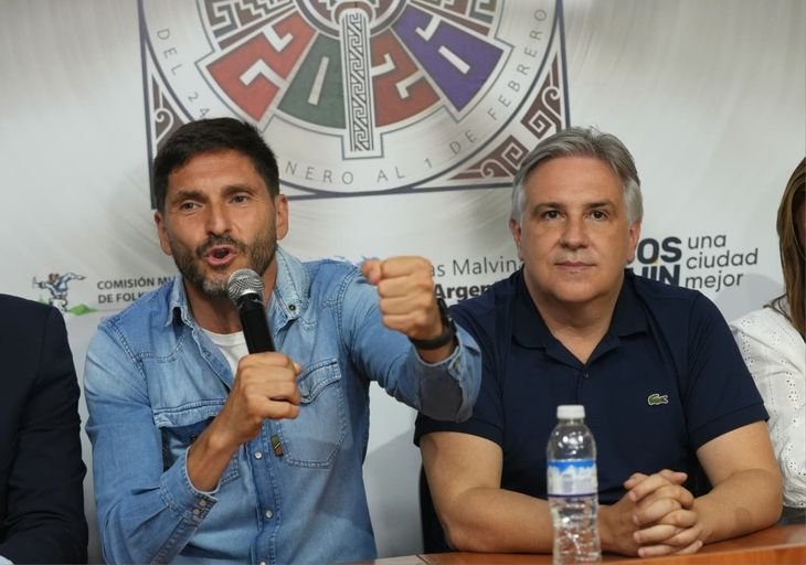 Maximiliano Pullaro y Martín Llaryora suelen jugar en tándem en cuestiones nacionales.